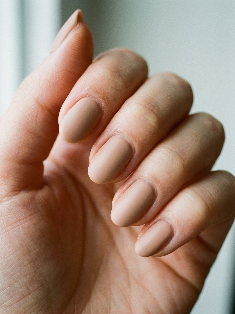 Matte Nude Nails als Matte Nägel Ideen Inspiration 2026